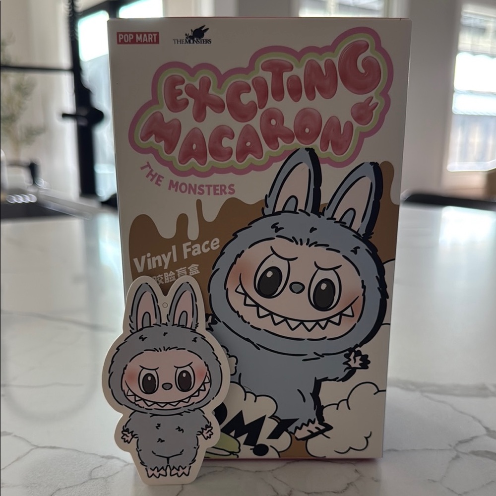 Exciting Macaron Vinyl Face Action Figure by Pop Mart - Sea Salt Coconut